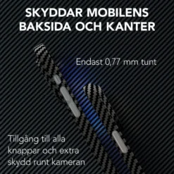 Linocell Premium Kevlar Tåligt skal för iPhone 13 Pro Svart