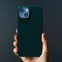 Linocell Premium Kevlar Tåligt skal för iPhone 13 Mini Blå