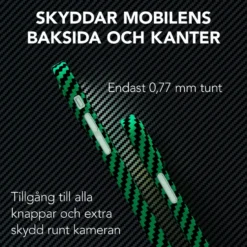 Linocell Premium Kevlar Tåligt skal för iPhone 12 & 12 Pro Grön