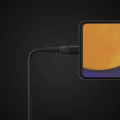Linocell Premium Kevlar USB-C 3.2-kabel Svart 2 m