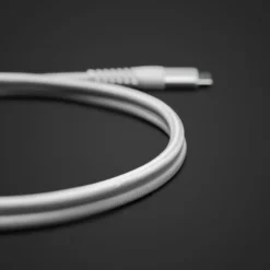 Linocell Premium Kevlar USB-C 3.2-kabel Vit 1 m