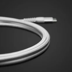 Linocell Premium Kevlar USB-C 3.2-kabel Vit 2 m