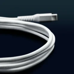Linocell Premium Kevlar USB-C- till Lightning-kabel Vit 1 m