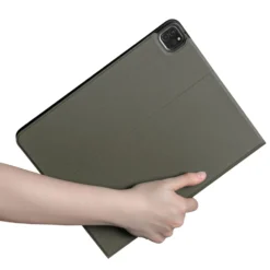 Linocell Premium Trifold Cover för iPad Pro 12,9" (3:e-6:e gen) Olivgrön