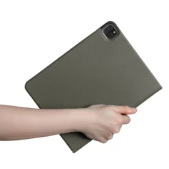 Linocell Premium Trifold Cover för iPad Pro 11" (1:a-3:e gen) Olivgrön