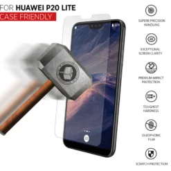 Linocell Skärmskydd i glas för Huawei P20 Lite