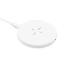 Linocell Trådlös Qi-snabbladdare 15 W Vit