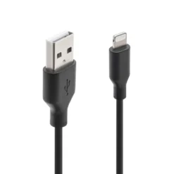Linocell USB-A till Lightning-kabel Svart 1 m