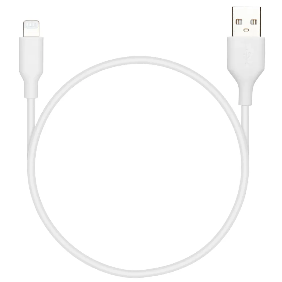 Linocell USB-A till Lightning-kabel Vit 0,5 m