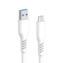 Linocell USB-A till USB-C-kabel Vit 1 m