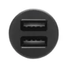 Linocell USB-billaddare med dubbla USB-portar 4,8 A Svart
