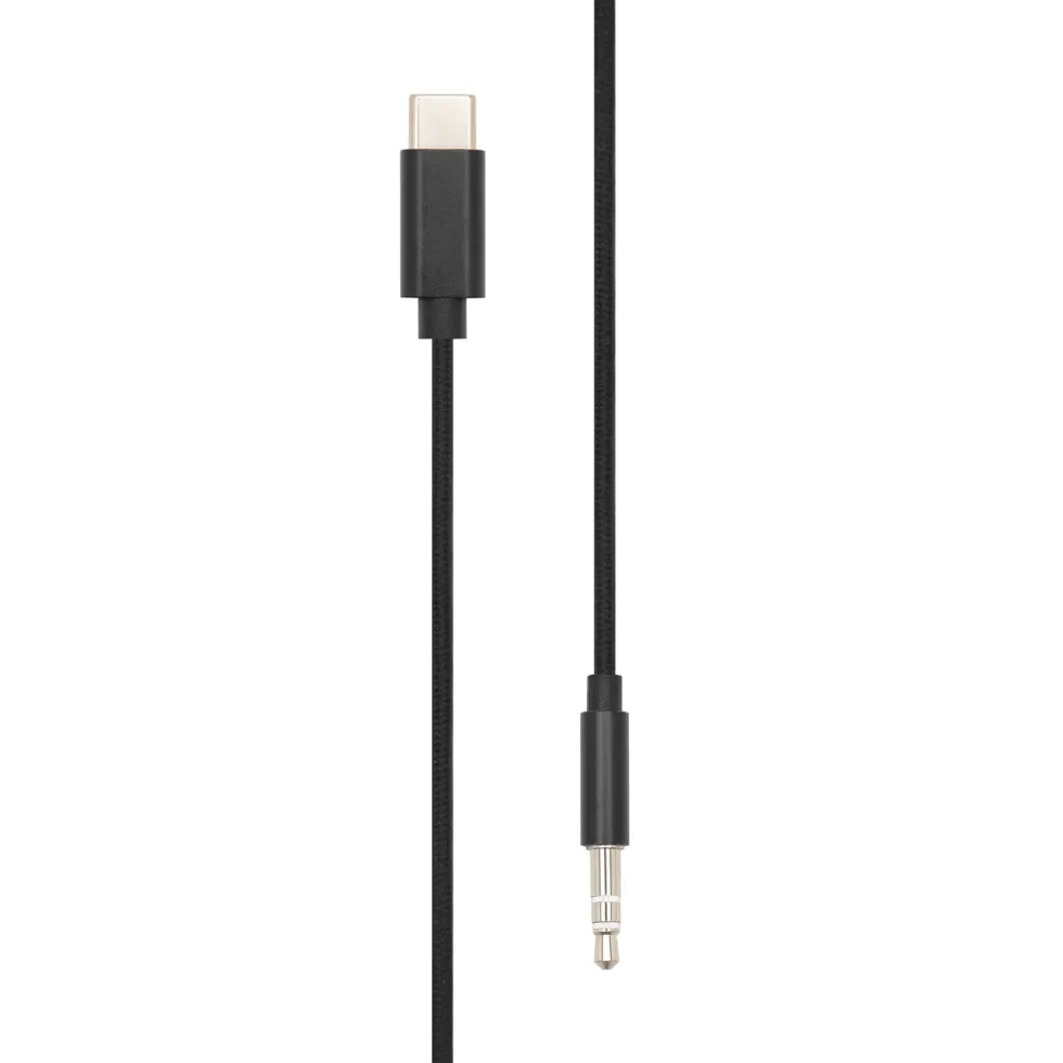 Linocell USB-C till 3,5 mm-kabel 1 m Svart