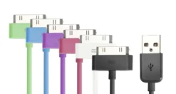 Linocell USB-kabel för iPhone 30-pin Vit 1 m