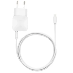 Linocell USB-laddare med Micro-USB-kabel 2,4 A Vit