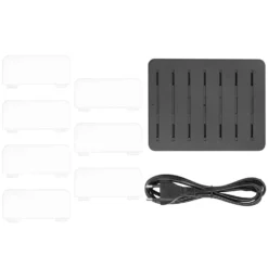 Linocell USB-laddstation med ställfunktion 6 portar