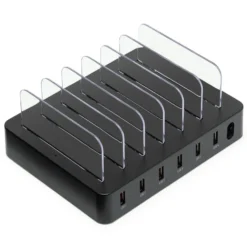 Linocell USB-laddstation med ställfunktion 6 portar