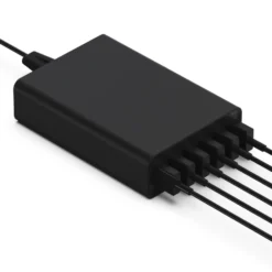 Linocell USB-laddstation 6 portar Svart