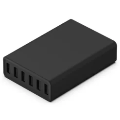 Linocell USB-laddstation 6 portar Svart