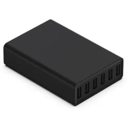 Linocell USB-laddstation 6 portar Svart