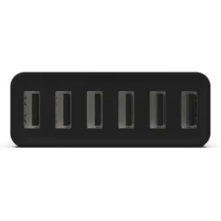 Linocell USB-laddstation 6 portar Svart