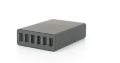 Linocell USB-laddstation 6 portar Svart