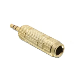 Ljudadapter 6,3 mm till 3,5 mm Stereo Guld