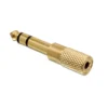Ljudadapter 3,5 mm till 6,3 mm Stereo Guld