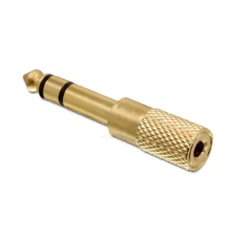 Ljudadapter 3,5 mm till 6,3 mm Stereo Guld