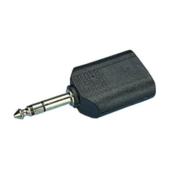 Ljudadapter 2x 6,3 mm till 6,3 mm Stereo