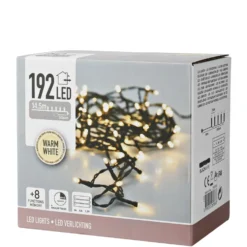 Ljusslinga 192 LED 15 m, batteridriven (svart)