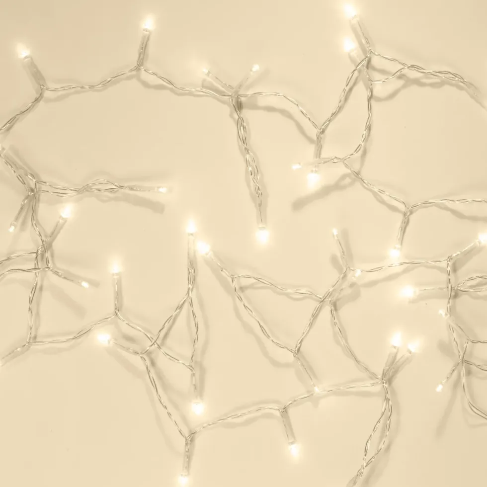 Ljusslinga 48 LED 3,5 m, batteridriven (klar)