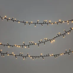 Ljusslinga 48 LED 3,5 m, batteridriven (svart)