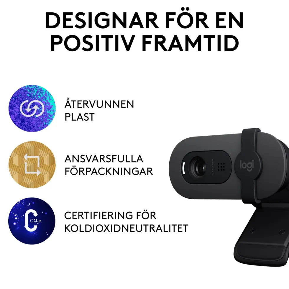 Logitech Brio 100 webbkamera USB-A