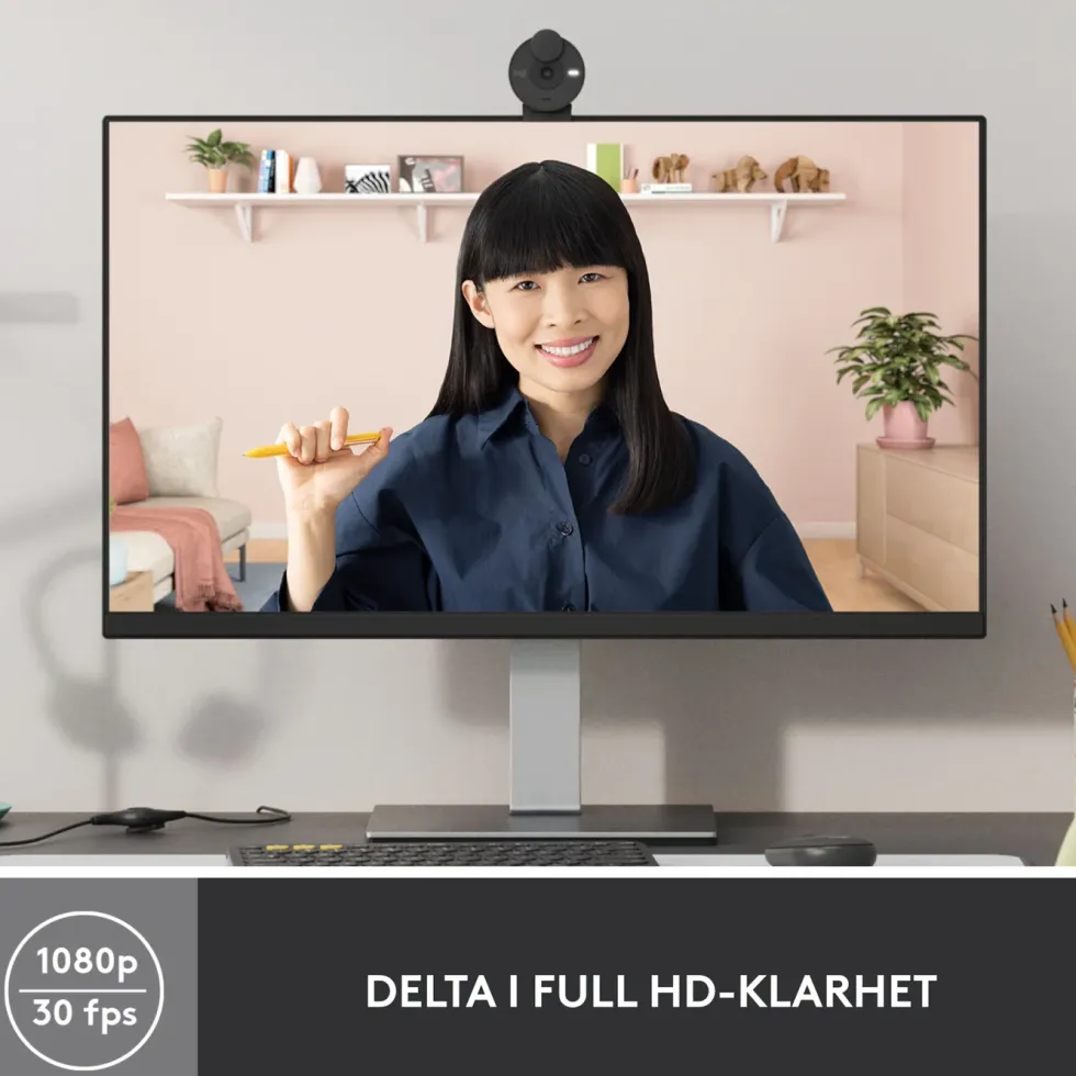 Logitech Brio 300 webbkamera USB-C