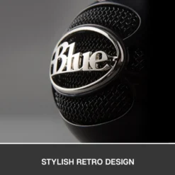 Logitech C Blue Snowball USB-stereomikrofon Svart