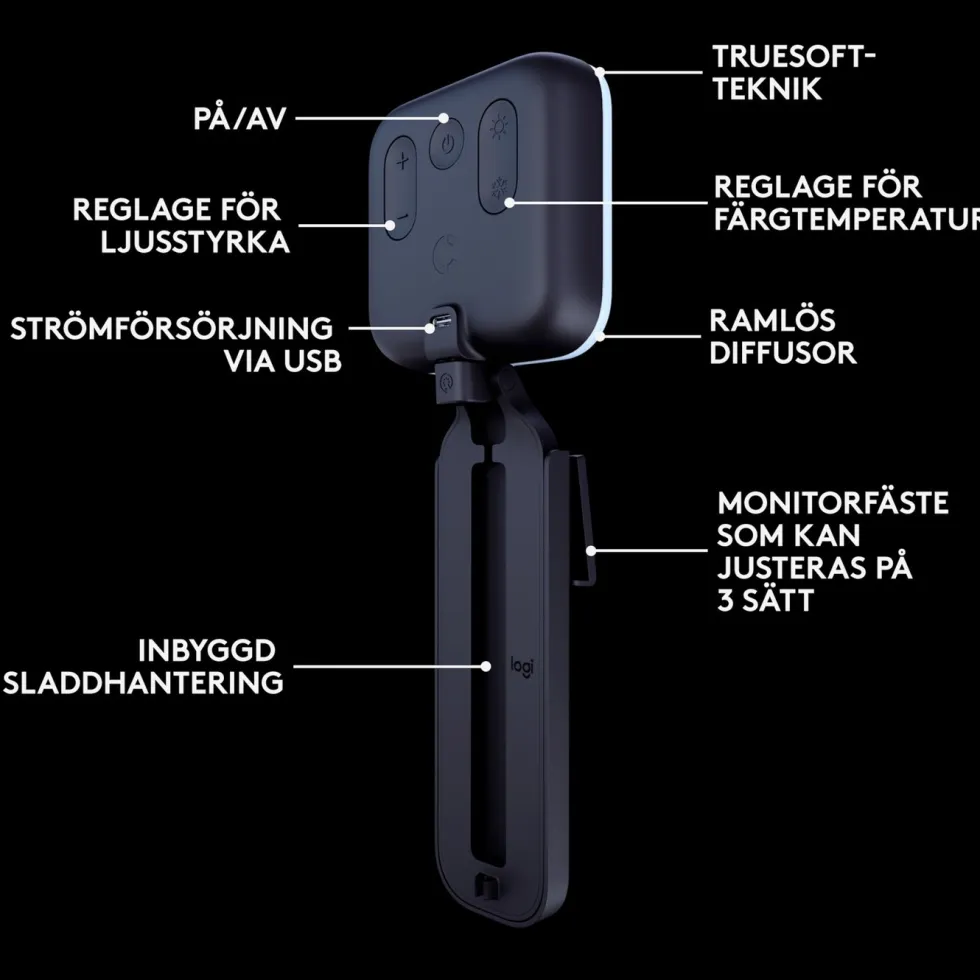 Logitech C Litra Glow Streamingbelysning