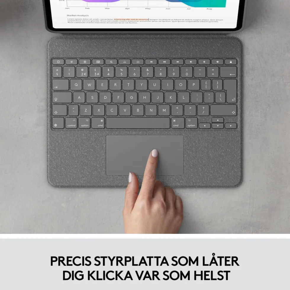 Logitech Combo Touch för iPad Pro 12,9” (5 & 6 gen.)