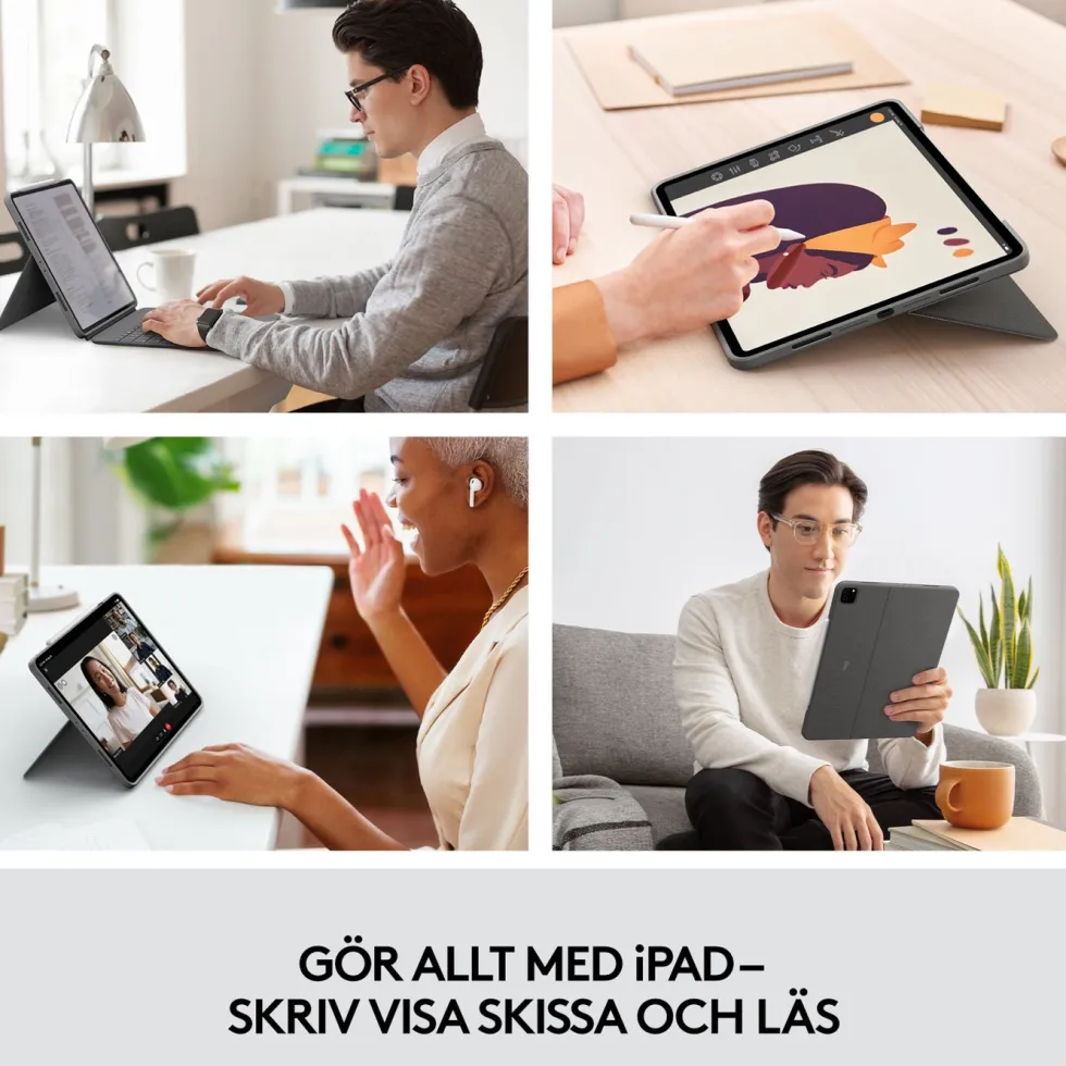 Logitech Combo Touch för iPad Pro 12,9” (5 & 6 gen.)