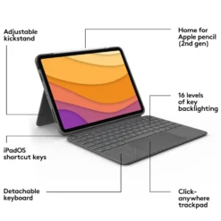 Logitech Combo Touch Tangentbord för iPad Air (4:e-5:e gen)