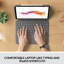 Logitech Combo Touch Tangentbord för iPad Air (4:e-5:e gen)
