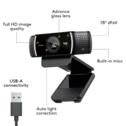Logitech C922 Pro Stream webbkamera