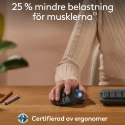Logitech Ergo M575S Trådlös mus med styrkula
