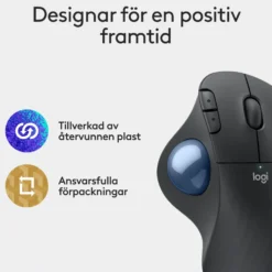 Logitech Ergo M575S Trådlös mus med styrkula