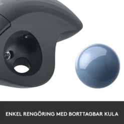 Logitech Ergo M575 Trådlös datormus Svart