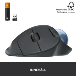 Logitech Ergo M575 Trådlös datormus Svart