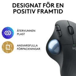 Logitech Ergo M575 Trådlös datormus Svart