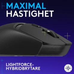 Logitech G G309 Lightspeed Trådlös datormus Svart