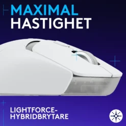 Logitech G G309 Lightspeed Trådlös datormus Vit