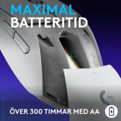 Logitech G G309 Lightspeed Trådlös datormus Vit