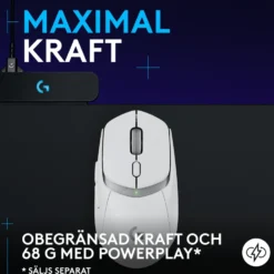 Logitech G G309 Lightspeed Trådlös datormus Vit
